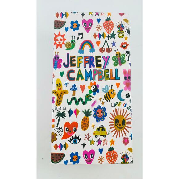 Jeffery Campbell Shoes Adapt Block Heel Sandals Pewter Women 9.5 New Dressy - Picture 6 of 9